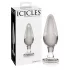 Icicles Nr. 26 - dop anal conic din sticlă (transparent)