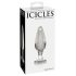 Icicles No. 26 - plug anal din sticlă transparentă, formă conică
