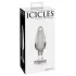 Icicles Nr. 26 - dop anal conic din sticlă (transparent)