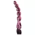 Icicles No. 43 - dildo din sticlă cu bile inimă - roz