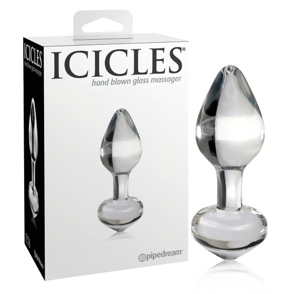 Icicles No. 44 - dop anal conic - sticlă transparentă