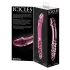 Icicles No. 57 - dildo dublu cu penis - sticlă - roz