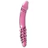 Icicles No. 57 - dildo dublu cu penis - sticlă - roz