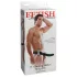 Pipedream Fetish Strap-On 8 - vibrator cu ham, gol pe interior (negru)