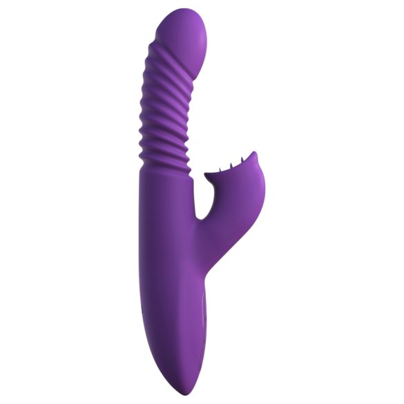 Fantezie Pentru Ea - Vibrator 3în1 cu funcție de încălzire (mov)