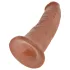 King Cock - dildou realist cu ventuză - 23cm - culoare natur închis