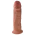King Cock 10 - dildo mare cu ventuză (25 cm) - natur închis