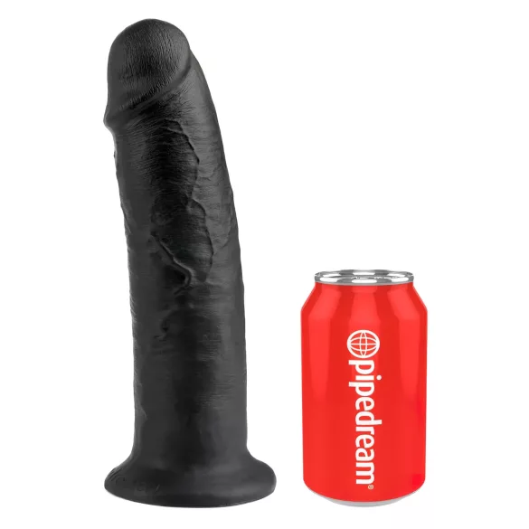 King Cock - dildo cu ventuză - 25cm - negru