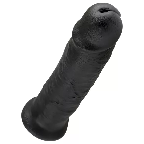 King Cock - dildo cu ventuză - 25cm - negru