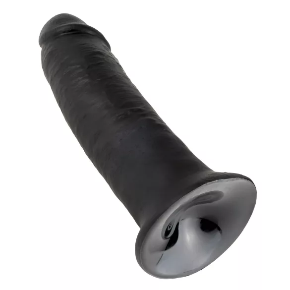 King Cock - dildo cu ventuză - 25cm - negru