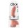 King Cock 9 - dildo cu ventuză și testicule (23cm) - natural