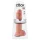 King Cock - dildo cu ventuză și testicule - 28cm natur