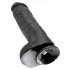 King Cock 11 - dildo cu ventuză și testicule - 28cm - negru