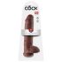 King Cock 11 - dildo maro cu ventuză și testicule (28cm)