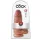 King Cock - dildo realist cu ventuză - 23cm - nuanță închisă natur