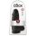 King Cock 9 Chubby - dildo ventuză, cu testicule (23cm) - negru