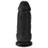 King Cock - dildou cu ventuză și testicule - 23cm - negru
