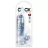 King Cock Clear 6 - dildo cu ventuză și testicule - 15 cm
