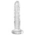 King Cock Clear 6 - dildo cu ventuză (15cm)