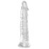 King Cock Clear 8 - dildo mare cu ventuză (20cm)