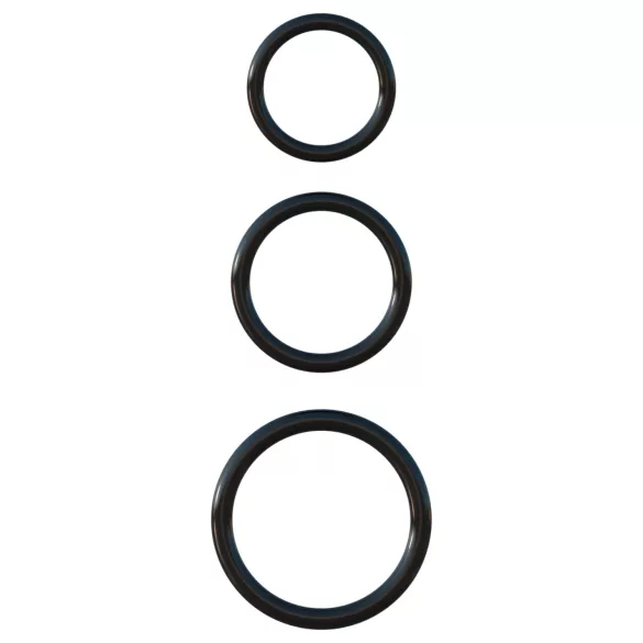 Fantasy C-Ringz - set inele pentru penis - silicon - negru