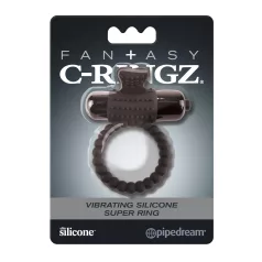   Pipedream Fantasy C-Ringz - inel pentru penis cu vibrații - silicon negru