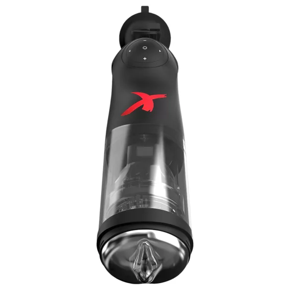 PDX Mega-Bator - masturbator automat rotativ și vertical - negru