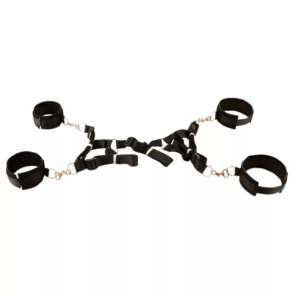 Fetish Fantasy - set de legături pentru pat - negru