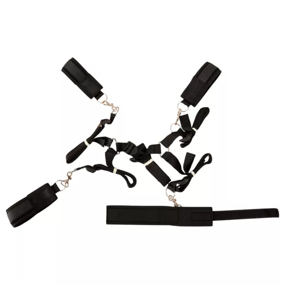 Fetish Fantasy - set de legături pentru pat - negru