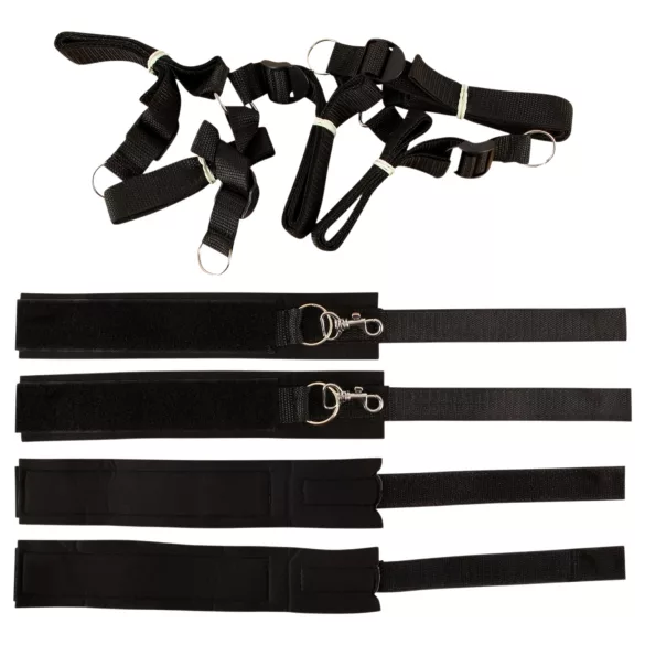 Fetish Fantasy - set de legături pentru pat - negru
