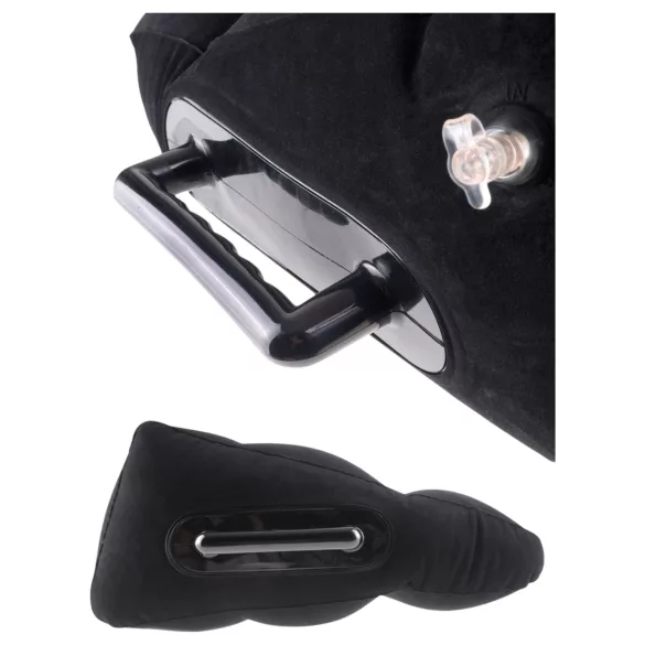 Fetish Fantasy - pernă sexuală gonflabilă cu mâner - neagră