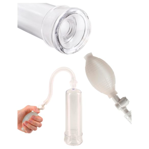 Pump Worx - pompa pentru penis - începători - transparent