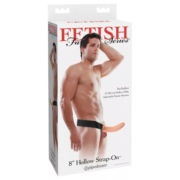Fetish Fantasy - dildo strap-on gol cu ham - culoare naturală