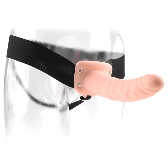 Fetish Fantasy - dildo strap-on gol cu ham - culoare naturală