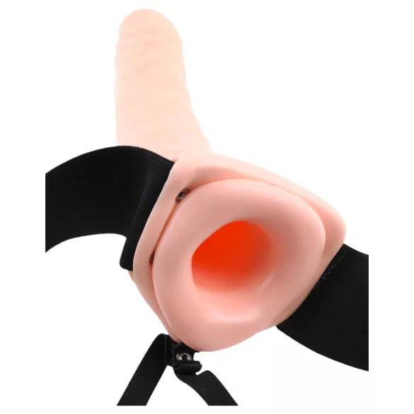 Fetish Fantasy - dildo strap-on gol cu ham - culoare naturală