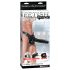 Fetish Strap-On 12 - dildo cu ham, gol pe interior (negru)