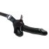 Fetish Strap-On 12 - dildo cu ham, gol pe interior (negru)