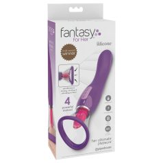 Fantasy - stimulator clitoris 3 în 1 reîncărcabil - mov