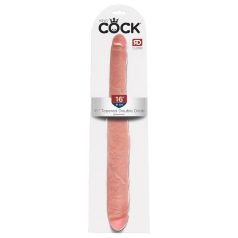 King Cock 16 Tapered - dildo dublu realist (41cm) - natur