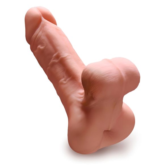 PDX Reach Around - masturbator 2în1 și extensie penis - silicon natur