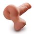 PDX Reach Around - masturbator 2în1 și extensie penis - silicon natur