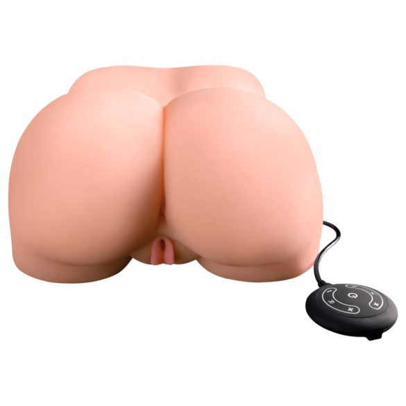 PDX Elite Milk Me Silly - masturbator tors vibrațional (natur)