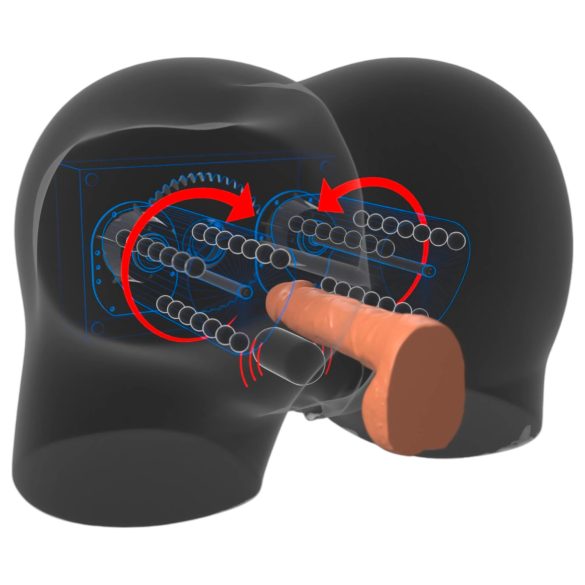 PDX Elite Milk Me Silly - masturbator tors vibrațional (natur)
