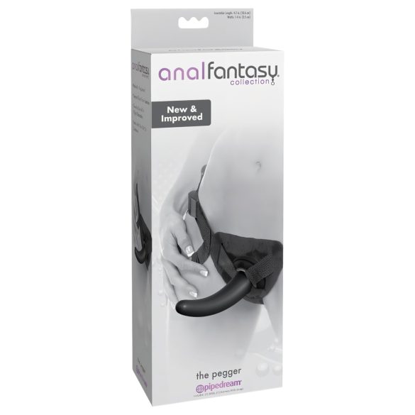 analfantasy The Pegger - dildo cu curea (negru)