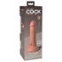 King Cock Elite 6 - dildo realist cu ventuză (15 cm) - natural