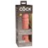 King Cock Elite 8 - dildo realist cu ventuză (20cm) - natural