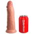 King Cock Elite 8 - dildo realist cu ventuză (20cm) - natural