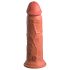 King Cock Elite 8 - dildo ventuzat (20cm) - natural închis