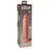 King Cock Elite 9 - dildo realist cu ventuză - 23cm - culoare naturală