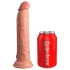 King Cock Elite 9 - dildo realist cu ventuză - 23cm - culoare naturală